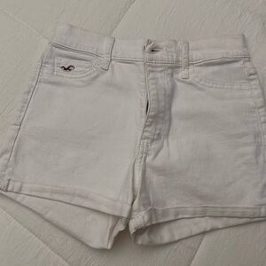 Hollister white shorts stretchy